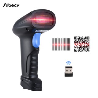 Aibecy Handheld 2.4G Wireless 1D/2D/QR Barcode Scanner Bar Code Reader with US (7)