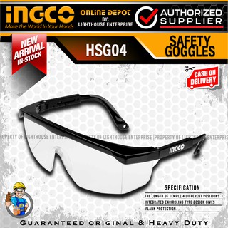 INGCO High Quality Safety Goggles - PPE (HSG04)