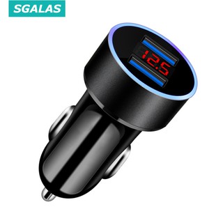 Sgalas 3.1A Car Charger With LED Display Fast Charger For Phone