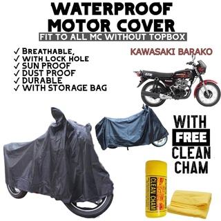 BARAKO MOTOR COVER Original WITH FREE CHAM CLEAN waterproof Motorcycle Cover Black