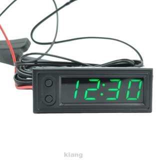 Luminous Electronic Universal Mini Digital Display Thermometer Led Car Clock Voltmeter