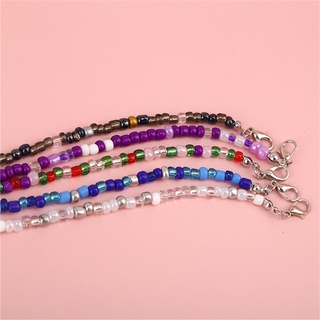【Aotuo】Handmade Smiley Face Eyeglass Protection Hanging Chain Women Colorful Bead Lanyard Anti-Lost (2)