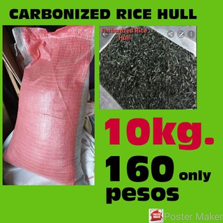 Carbonized Rice hull 10 kg. (160 pesos only)