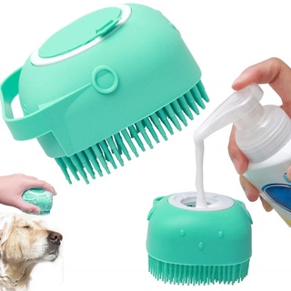 Silicone Pet Dog Shampoo Brush Bathing Glove Cat Massage Shower Brushes Soft Hair Scrub Bath Ball Dog Paw Cleaner Wash Supplies