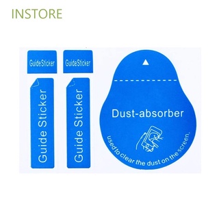 INSTORE LCD Screens Dust Removal Sticker Camera Lens Cell Phone Dust Absorber Screen Cleaning Tool Mobile Phone Accessories Tablet PC Tempered Glass Screen Cleaner Dust-absorber Guide Sticker Dust Papers