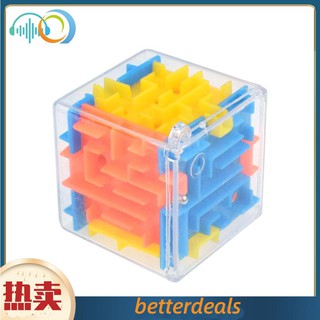 (Fou) Children 3d Maze Rotating Bead Maze Decompression Toy (Random Color)