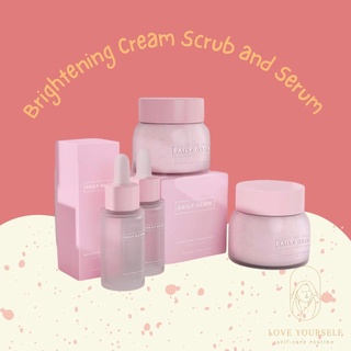 The Daily Glow Brightening Cream Scrub and Serum (3)