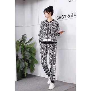 New Arrival cotton spandex terno longsleeve jacket and pants (6)