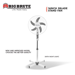 Big Brute Electric Fan Stand Fan 16 Inch Full Copper Motor ( 5 Banana Blades ) SINGLE