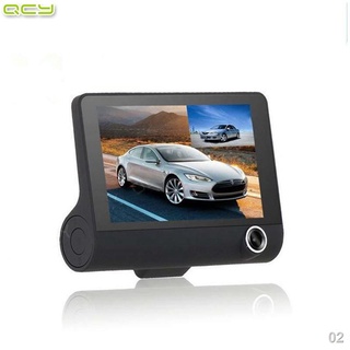 ☽QCY A27 - 4" Full HD 1269p Lens Dash Cam Rearview Car DVR 170° Wide Angle Video Recorder