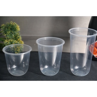 [50pcs]Lower price U cups 22oz(700ml) 95mm, pp cups for milk tea coffee,plastic cup