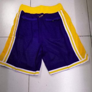 just DON shorts lakers jersey shorts black yellow Purple nba basketball shorts (5)