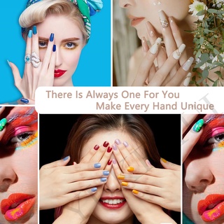 2022 Trend YUKEHUI 24 pcs Fake Nails Set With Glue Long Nails French Nail Care Nail fake nails with glue Manicure Nail Art Design (2)