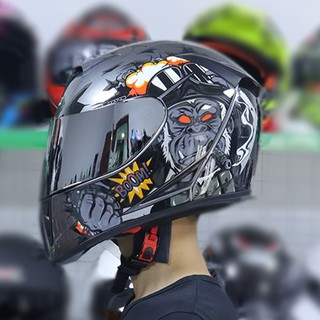 Motorcycle helmet double lens full face helmet full cover