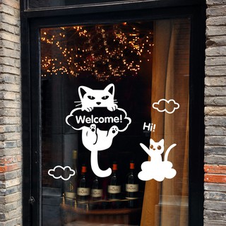 Customized Glass Window Door Sticker | Any Shape & Size | Shop Store Opening Hours Wall Logo Sticker