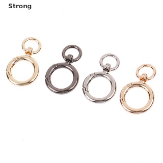Strong 4Pcs Open Circle Snap Hook Spring Gate O Ring Trigger Clasps Leather Bag Strap PH