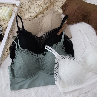 Sexy Tube Top Strap Beauty Back Camisole Bra One-Piece Summer Bra Inner Lace Underwear Women's Thin No Steel Ring Big Breast Small