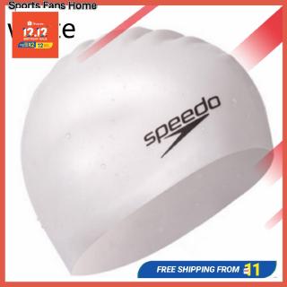 Speedo Flat Silicone Cap 100% Silica Gel Swimming Hood Caps Swim Cap Protection
