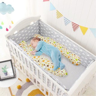 BBA Baby Crib Bumper Toddler Bed Pillow Protector Baby Cot Bumper Safe Baby Bed Protection Bedding (9)