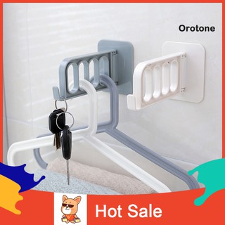 Or Home Wall Mount Self-adhesive Foldable Clothes Hanger Organizer Rack Hook Holder
