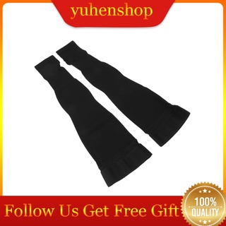 Yuhenshop Open Toe Compression Thin Stockings Versatile Thigh High Mercerization Socks Black