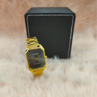 Square Smart Gold Watch For Men and Women with Black Dial (5)