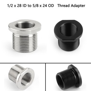 5/8-24 Male to 1/2-28 Female Thread Adapter Adapter
