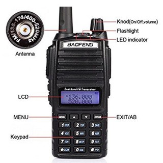 Baofeng UV 82 high power two way radio walkie talkie 8W UHF/VHF