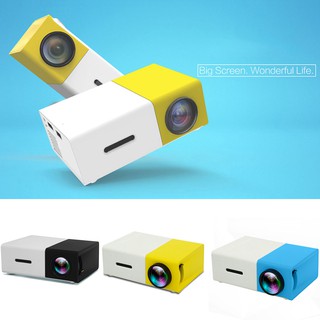 LED Mini Projector 320x240 Pixels Supports 1080P Portable Projector Home Media Player Built-in