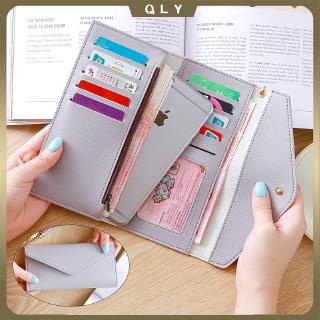 ♝READY STOCK♝ Fashionable Purse Woman Simple Purse for Women Long wallet woman Leather Wallet for W