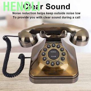 Hengli WX-3011# Antique Bronze Telephone Vintage Landline Phone Desktop Caller Home Office (1)
