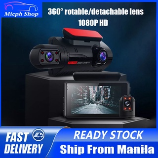❣️HD 1080P Car 3'' Inch Dash Cam Dual Lens HD DVR Dash Cam Auto Video Recorder Registrator With Infr