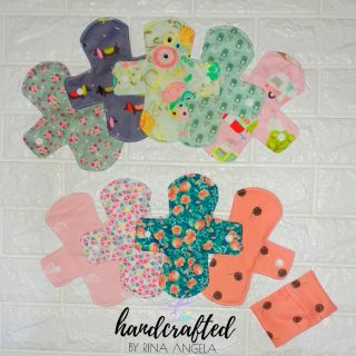 Cloth Pads Pantyliner Printed Cotton Variant with fleece backing (best seller) (9)