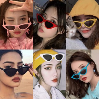 Women Fashion Eyewear Shades Sunglasses with Retro Style Hip-hop Small Cat Eye