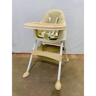 [COD] Baby High Chair With Compartment Booster Toddler High Chair (5)