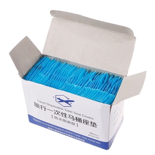 【spot goods】♂50Pcs Disposable Toilet Seat Cover Waterproof Antimicrobial Paper Mat Pad