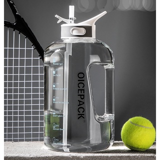 ◄1500ml 2500ml Outdoor Water Bottle Straw Sports Bottles drinking Hiking Camping Plastic tritan bott