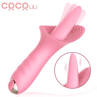 Tongue Licking G Spot Clitoral Vibrator Clit Tickler Sex Toy for Women 10 Pattern Vibrating Vaginal
