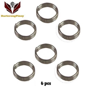 ▲Dart Spring 6pcs for use with Nylon Shafts Silver