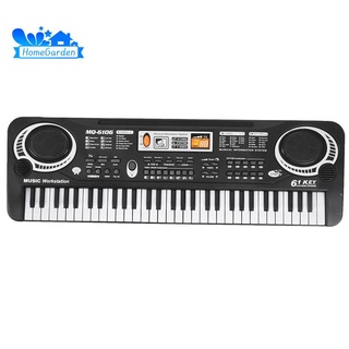 61 Keys Digital Music Electronic Keyboard Key Board Electric Piano Children Gift, US Plug