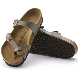 BIRKENSTOCK Mayari leather sandal Stone grey