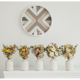 Nordic Minimalism Style Decoration, Elegant Vase for Mantel, Table, Living Room Decoration, White Mo (5)