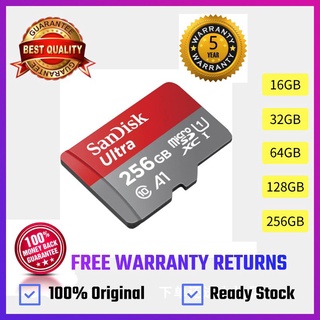 【Fast Delivery】sandisk memory cardSanDisk Memory Card Ultra A1 16GB / 32GB / 64GB / 128GB / 256GB /