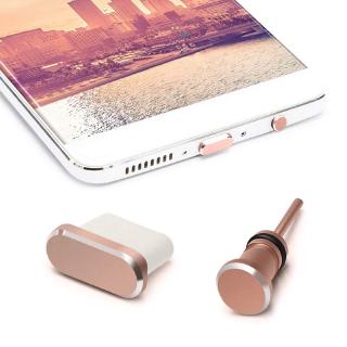 Portable Alloy Phone Anti Dust Charging Port Plug Set Accessories,USB Type-C Port and 3.5mm Earphone Jack Plug With Storage Box
