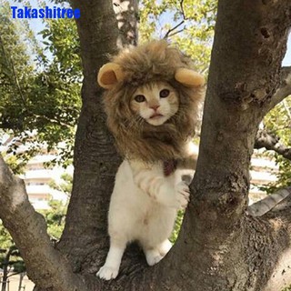 Takashitree✤ Pet Dog Hat Costume Lion Mane Wig For Cat Halloween Dress Up With Ears (1)