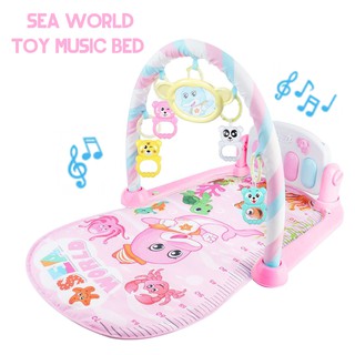 Sea World Music Piano Baby Gym Toy Bed Toddler Exercise Play Mat
