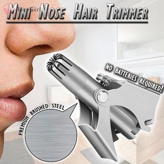 Nose Hair Trimmer Stainless Steel Nose Shaving Hair Removal Travel Clipper Trimmer Manual Device