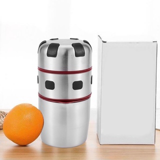 Citrus Juicer Manual Juicer Portable Stainless Steel Juicer Lid Rotation Squeezer For Oranges, Lemon