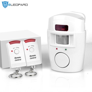 ELEOPARD 2 Remote Wireless Home Security PIR Alert Infrared Sensor Alarm system Anti-theft Motion De