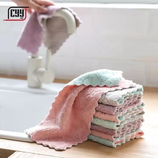 CCY.AZ Soft Kitchen Washing Dish Bowl Cloth Clean Hand Towel Kitchen Dishcloth
